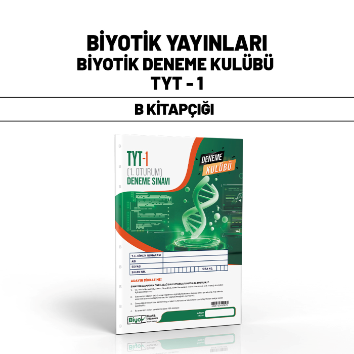 BİYOTİK TYT DENEME KULÜBÜ SNV 1-B - 2025-26